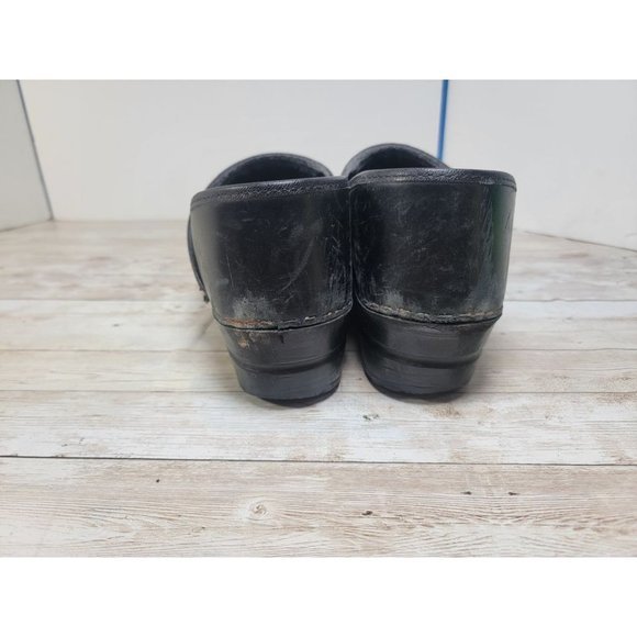 Dansko Womens Professional Black Leather Work Clogs Shoes Size 40 US 9.5-10 - Picture 4 of 8